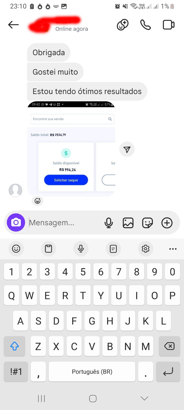 Depoimento de cliente